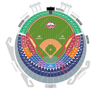 (6월23일) LG vs KT_1루 네이비 313블럭 13,14열 통로 앞뒤 4자리