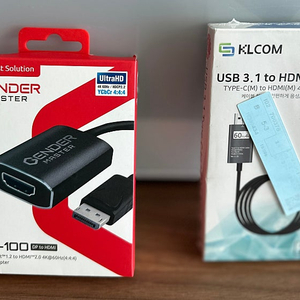 [판매] DP to HDMI / USB 3.1 to HDMI 젠더 미개봉품 일괄