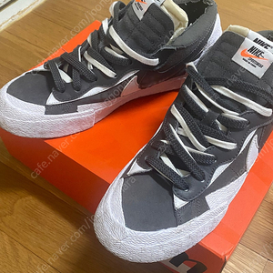 Nike x Sacai blazer low Iron grey