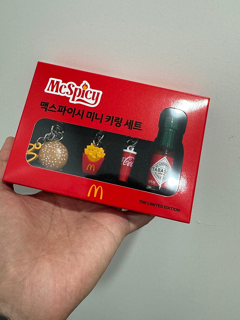 맥도날드 키링 맥스파이시 미니 키링 세트 (미개봉)