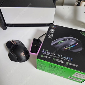 (한국정발) 레이저 바실리스크 얼티메이트 Razer Basilisk Ultimate / 유무선 게이밍 마우스 +충전독