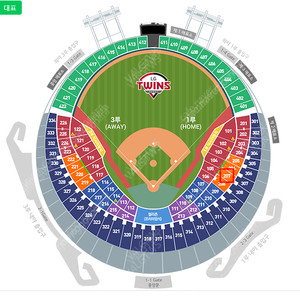 6월23일 일요일 LG트윈스 vs KT위즈 잠실야구장 1루 오렌지석(응원지정석) 3연석 판매합니다 장당 3.0