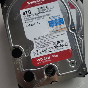 웨스턴 디지털 NAS 하드 WD RED plus 4tb wd40efzx 4개