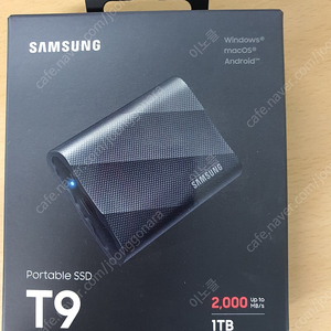 삼성 포터블 SSD T9 1TB 미개봉 케이스포함