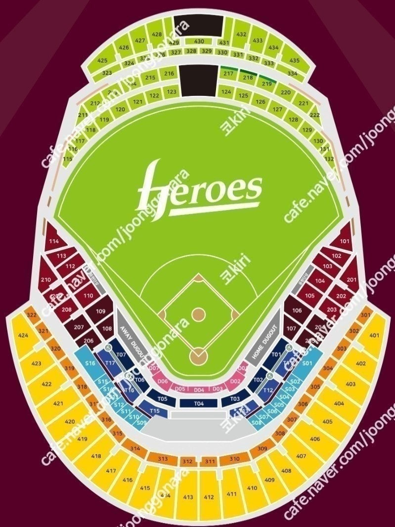 [업데이트] 6월 22일 토요일 6월 23일 일요일 롯데 VS 키움 3루 중앙 테이블석 1석 단석 2연석 3연석 4연석 6/22 6/23 [고척스카이돔]