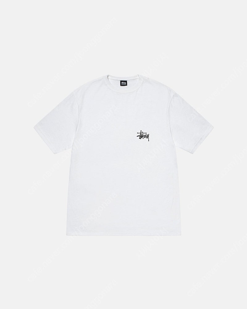 베이직 스투시 티셔츠 xl (BASIC STÜSSY TEE - WHITE / XL)