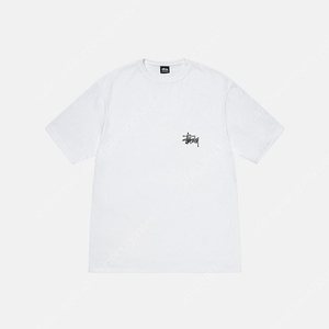 베이직 스투시 티셔츠 xl (BASIC STÜSSY TEE - WHITE / XL)