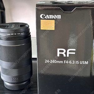 캐논 RF24-240mm F4-6.3 IS USM 렌즈 판매합니다.