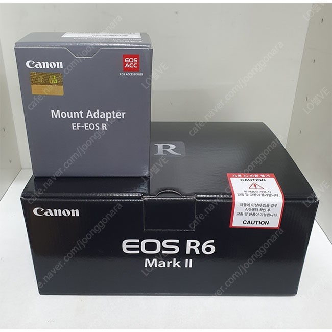 캐논정품 EOS R6 MARK 2 + EF-EOS R 어댑터 미개봉 새상품 팝니다.