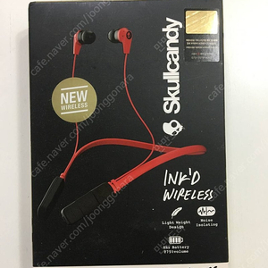 스컬캔디 잉크드 블루투스 와이어리스 헤드셋 Skullcandy Inkd Bluetooth Wireless Earbuds with Mic