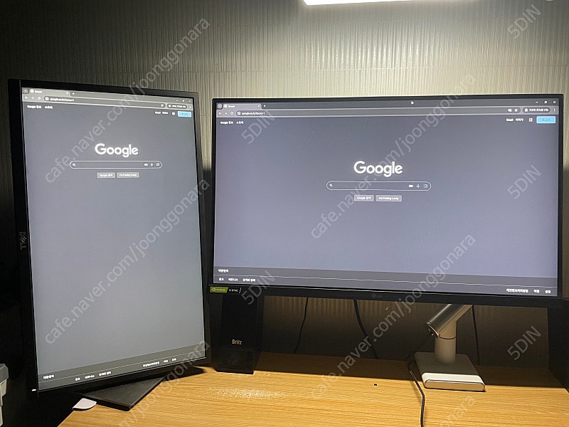 LG 27인치 모니터 144hz ips 27GN650 / DELL 22인치 모니터 P2217H