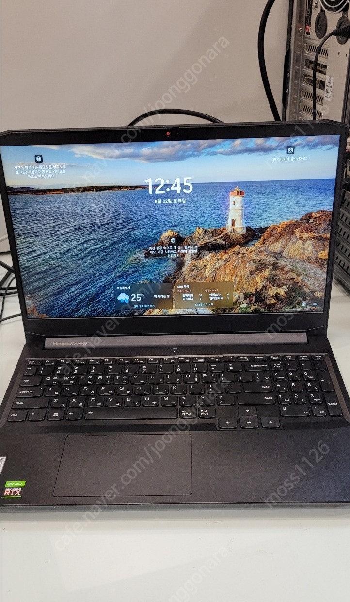 레노버 Gaming 3i 15IHU I5 3050 (중고 ) 인텔 i5 + 지포스 rtx3050 그래픽 (게이밍 노트북 상태좋음)