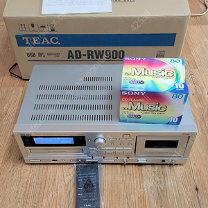 티악 콤보 AD-RW900. CDR+USB.녹음 재생 플레이어.리모콘 다운도란스 . (