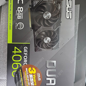 ASUS DUAL 지포스 RTX 4060 O8G OC D6 8GB 블랙 아수스 듀얼