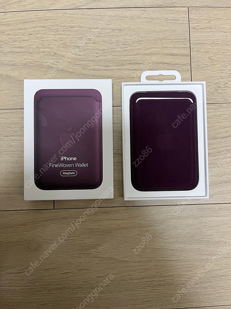 애플 정품 아이폰 맥세이프형 파인우븐 카드지갑 멀베리