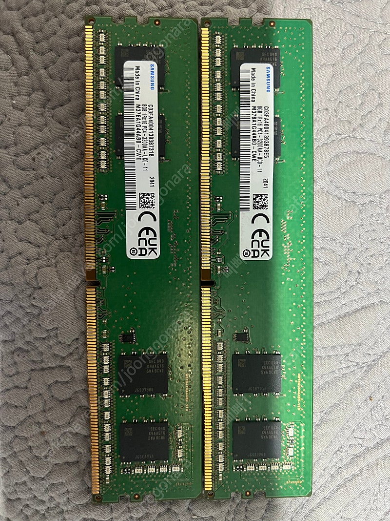 삼성램 8g ddr4 2666v 두개 16g 택포