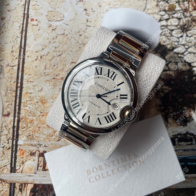 W69009Z3 Cartier 까르띠에 발롱블루 42mm 옐골 콤비 오토매틱