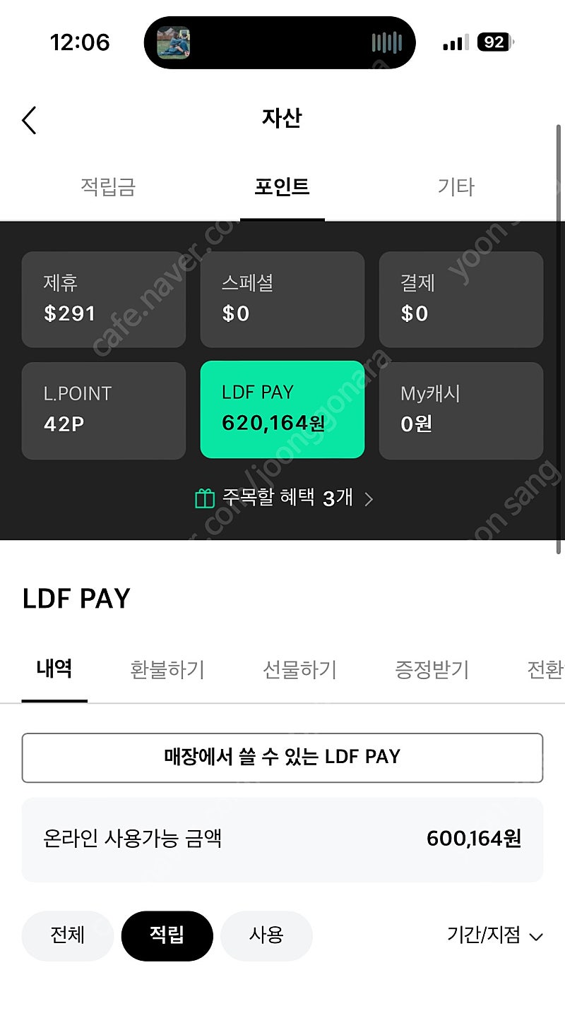 롯데면세점 LDF 60만원