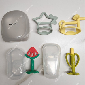 신생아 아기용품 치발기 모윰 티지엠 손목치발기 전용케이스 개당 천원꼴 일괄 10종 아기용품