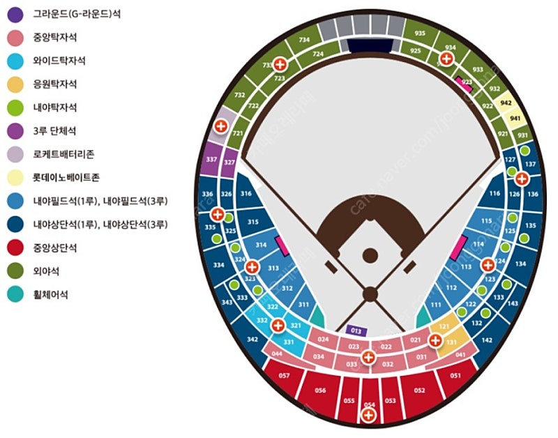 26일 27일 사직 롯데 vs 기아 응원탁자, 내야필드 2연석/3연석