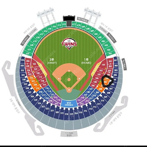 6/27 LG트윈스 vs 삼성라이온즈 1루오렌지석(응원석) 단석(통로석)