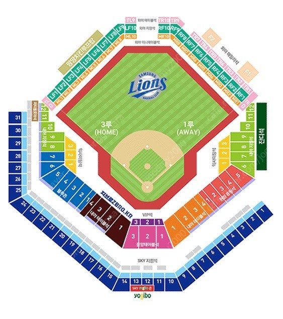 6월23일(일) 삼성vs두산 2차전 sky상단지정석 21구역 2연석통로 양도합니다.