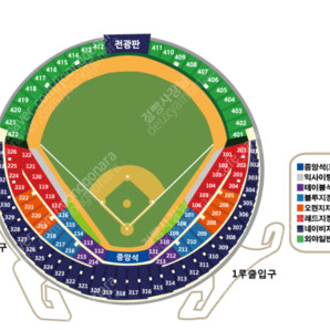 [LG 응원단석] 23일 2차전 엘지 1루 오렌지, 네이비 2,4연석 판매합니다.