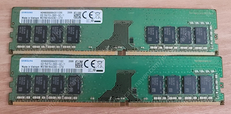 삼성 메모리 램 ddr4 2666 8GB 2개
