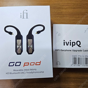 ifi go pod 고팟 블루투스 어댑터 사운드캣 정품 팝니다.