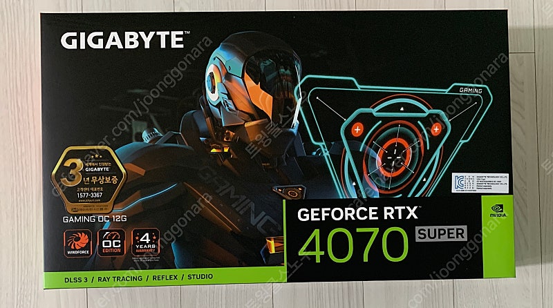 GIGABYTE 지포스 RTX 4070 SUPER Gaming OC D6X 12GB 제이씨현 4070s