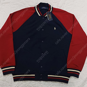 폴로 랄프로렌 베이스볼 야구 남성 자켓 L 라지 네이비/버건디 CRUISE NAVY/HOLIDAY RED 새제품 POLO 바시티