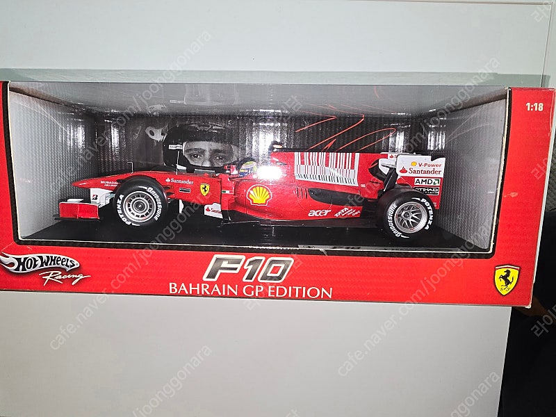 핫 휠 1/18 빅스케일 F1 페라리 F10 F.MASSA . 타미야 반다이 페라리 경주 자동차