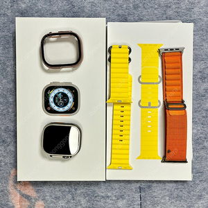 Apple Watch Ultra 49mm Titanium GPS + Cellular Yellow Ocean Band 애플 워치 울트라 49mm 티타늄 옐로우 밴드