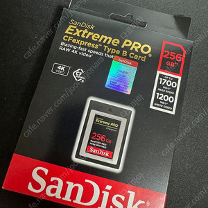 CFexpress Type B Sandisk(샌디스크) 256GB 미개봉 제품 팝니다.