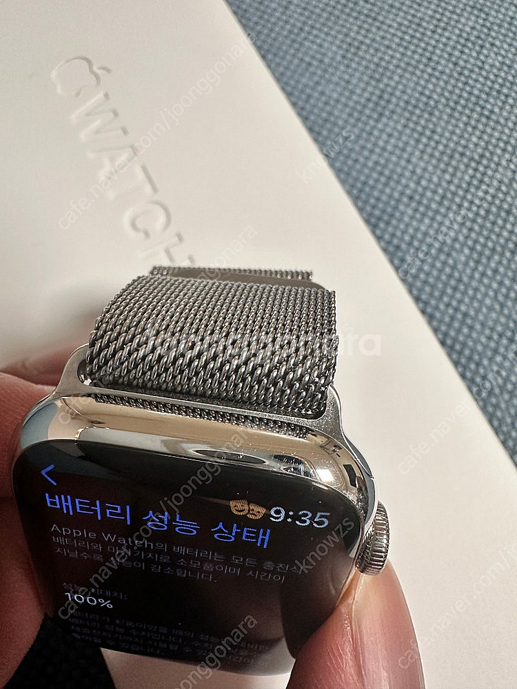 애플워치 8 45mm / 셀룰러 스테인리스 스틸 실버 ...--4