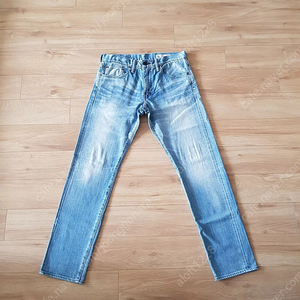 리바이스 재팬 511. Japanese blue selvedge denim. 재패니즈 블루셀비지 연청워싱진. 탭32(실 31사이즈). made in Japan.