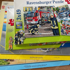 라벤스버거 기차, 소방차, 비행기, 중장기 퍼즐 40, 49, 60피스 일괄 판매