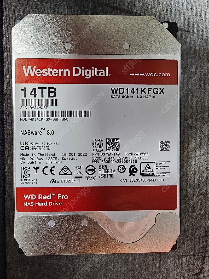 wd red pro 14tb 팝니다