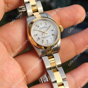 [정품] 롤렉스 여성용 오이스터퍼페추얼 OP 화이트로만 다이얼 18K 콤비 (Rolex Datejust White Roman Dial 18K Two-Tone Women's)