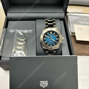 태그호이어 아쿠아레이서 프로페셔널 200 데이트(청판, 40mm)