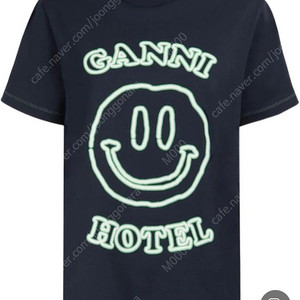 가니 호텔 반팔 티셔츠 m 화이트 & 네이비