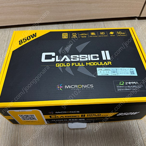 [마이크로닉스] Classic II 850W 80PLUS GOLD 230V EU 풀모듈러 (ATX/850W) 팝니