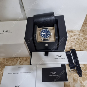 IWC 파일럿 워치 크로노그래프 43mm 청판