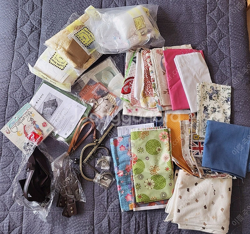 원단 부자재 퀼트 인형만들기 diy 묻지마원단 가죽가방...--0