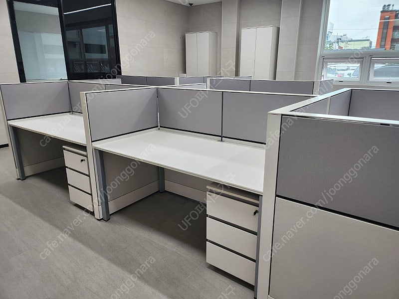 퍼시스 책상 + 이동서랍 세트 FX-1 1200,1400,1600 -사무용,사무실책상, 학생책상