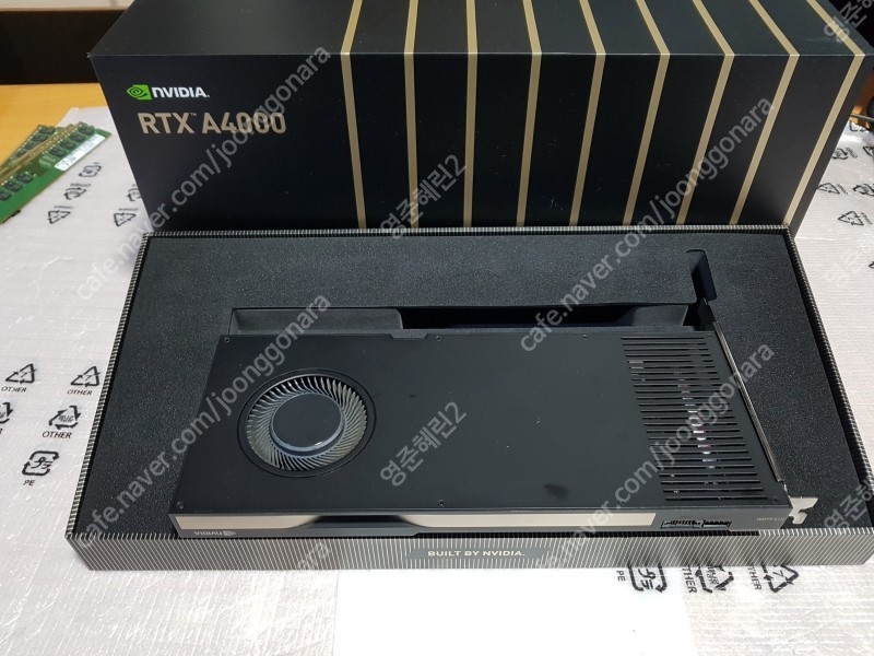 [AS남음_박스있음]쿼드로 RTXA4000 ( QUADRO RTX A4000 ) DDR6 16G 판매합니다