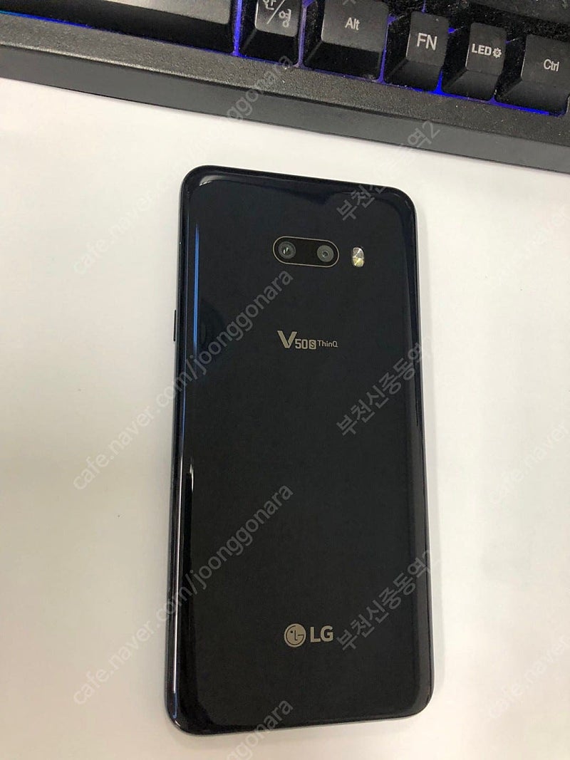 043780 LG V50S 5G 블랙 AA급 256GB 무잔상 14만 부천