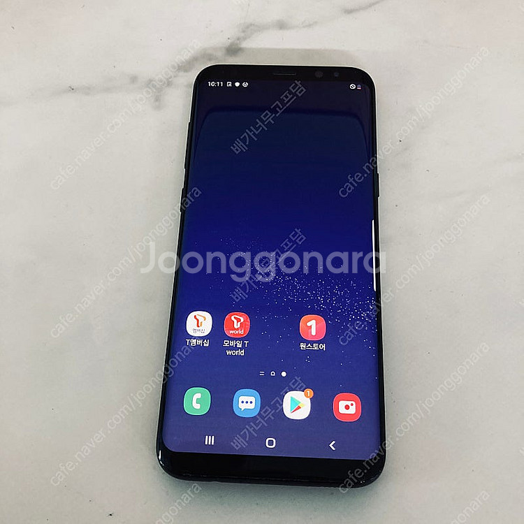 갤럭시 S8플러스+ 블랙 128기가 액정S급! 매우깨끗...--0
