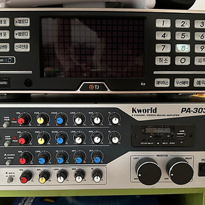 태진 노래방 기계 K2 + 앰프 PA-303N 일괄