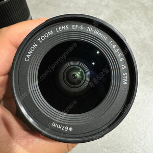 캐논 EFS 10-18mm F4.5-5.6 IS STM 광각렌즈 팝니다. [가격낮춤]